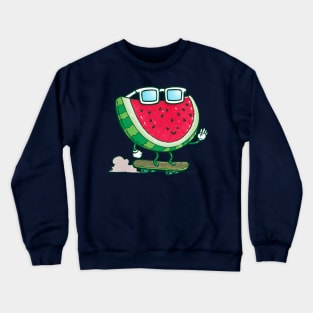 Sunglasses Skater Watermelon Crewneck Sweatshirt